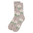 thumbnail image 5 of MeMoi Women's Flower Aloe Infused Crew Socks - Womens - Female, 9-11, Ivory, 5 of 6