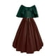 thumbnail image 1 of Gibobby Maxi Vestido De Dama Disfraz medieval para mujer Vestido de camisa irlandesa con manga de trompeta con corsé Vestido tradicional Halloween Disfraces de cosplay Vestido de corsé(Café, S), 1 of 4
