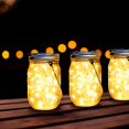 Ostritec Solar Mason Jar DHF10 Lights Lids, 12 Pack Fairy Lights(Jars