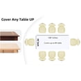 thumbnail image 3 of (6-pack) Heavy Duty Plastic Table Covers Tablecloth (Reusable) (Rectangle 54" X 108") White, 3 of 6