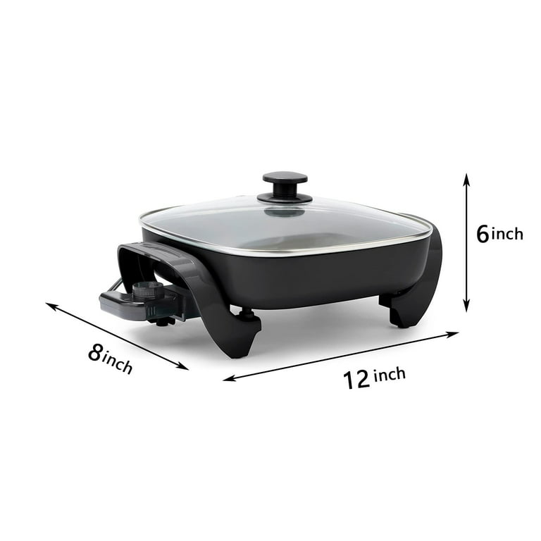 Electric Grill Pan for Barbeque Non-Stick Cooker, Adjustable Temperature  Control Skillet, Saute Fry Pan, Kitchen Tool, 450W, New - AliExpress