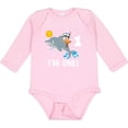 thumbnail image 3 of Inktastic First Birthday 1 Year Old Dolphin Boys or Girls Long Sleeve Baby Bodysuit, 3 of 5
