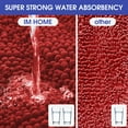 thumbnail image 4 of HAKUNA Striped Red Bathroom Rug Set 3 Pieces Ultra Soft, Non Slip Chenille Toilet Mat, Absorbent Plush Shaggy Bath Mats for Bathroom, Bedroom, Kitchen, 4 of 7