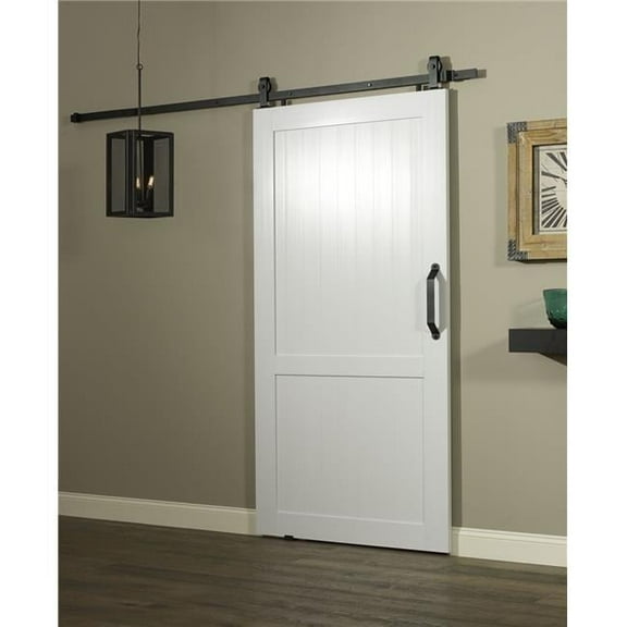 Spectrum Millbrooke PVC Barn Door H-Style Size 42"wide x 84"high - Kit *Requires Assembly* White