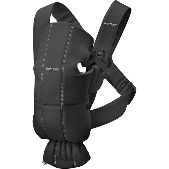 BabyBjörn Baby Carrier Mini, Cotton, Black