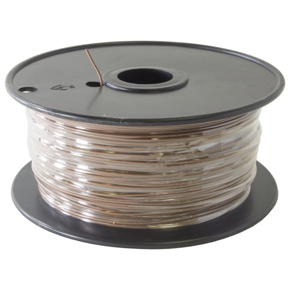 1000 Foot, 22 Gauge Solid Hook Up Wire - Brown