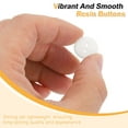 thumbnail image 4 of Uxcell 10Pcs Resin Sewing Button, 15mm 2 Holes Round Craft Buttons White, 4 of 6