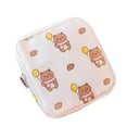 thumbnail image 3 of Portable Travel Zipper Cat Card Holder Tampon Pouch Sanitary Napkin Storage Bag Korean Coin Purse Cartoon Makeup Bag Sundries Storage A, 3 of 8