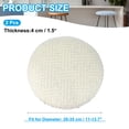 thumbnail image 2 of Uxcell Stool Covers Round, Elastic Bar Stool Cover Washable Stool Cushion Slipcover Stretchy Bar Chair Seat Cover Beige 11"-14", 2 of 7