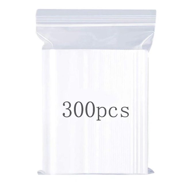 Bolsa transparente de plástico resellable, bolsa con cierre de cremallera reutilizable fuerte, gruesa y duradera, bolsa con cierre de cremallera, cierre de bloqueo, 23*33cm, 16 unidades, 300 Uds.