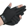 thumbnail image 4 of 1 Pair Fishing Gloves 2 Cut Fingers Sport Cycling  Men Breathable Drive Gloves Anti-slip Antiskid Fishing Wear for Fitness, 4 of 10