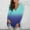 Blue, variant on Kayannuo Womens Tops Long Sleeve Fall Women's V Neck T Shirts Casual Gradient Tops Blouse Tunic Long Sleeve Fit Tees
