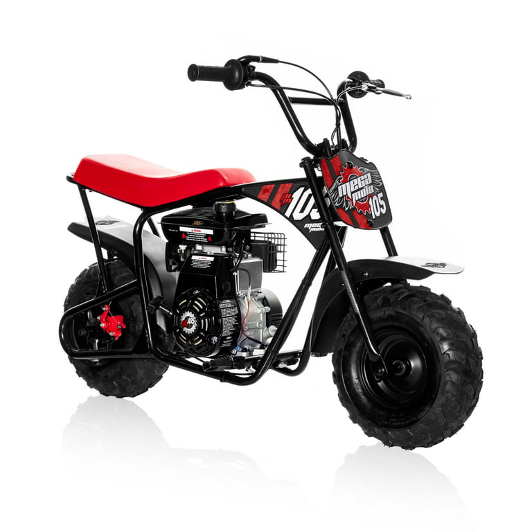 Mega Moto Gas Mini Bike Red & Black 105cc