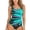 #103-Green, variant on High Stretch Women Split Printed Swimsuit V Neck Two Piece Bathing Suits Soft Quick Dry Beachwear Adjustable Straps Push Up Tops Summer Pool Party Gift