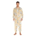 thumbnail image 5 of Adult Onesie Cute Little Dog Zipper One-Piece Pajamas Unisex with Pockets, 5 of 6