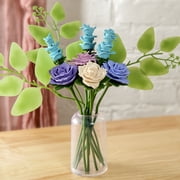 Blooms by Play-Doh Bluebell Petite Flower Bouquet Arts & Crafts Kit for Adults, DIY Home & Desk Décor