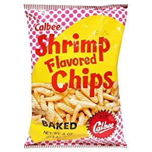 Calbee BAKED FLV. SHRIMP CHIPS 1x4OZ (Best Baked Potato Chips)