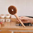 thumbnail image 3 of ZUARFY Kitchen Wooden Handle Long Cleaning Brush Dish Bottle Washing Tool Coconut Fiber Pan Pot Scrubber for Bathroom Toilet with Hanging Hook, 3 of 16