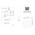 thumbnail image 5 of Decorotika Mistico White Melamine Coated Bookcase with 7 Shelves, 5 of 5