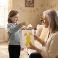 thumbnail image 6 of 20 Pack Easter Gift Bags , Easter Bunny Gift Bags, 120g Kraft Paper Stylish Handbags, 8.31"×6"×3.1" Holiday Gift Wrapping Bags, 6 of 7