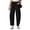 Black, variant on PINKSIR Women's Barrel Sweatpants High Waisted Wide Leg Lounge Pants with Drawstring and Pockets Baggy Casual Sweat Pants