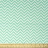 Waverly Inspirations Cotton 44" Zigzag Aqua Color Sewing Fabric by the Yard
