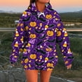 thumbnail image 5 of Womens Witch Halloween Sweatshirts Long Sleeve Funny Graphic Sweater Loose Pullover Crewneck T-Shirt Tops Orange, 5XL, 5 of 5