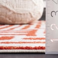 thumbnail image 5 of SAFAVIEH Amsterdam Elvan Geometric Area Rug, Ivory/Terracotta, 5'1" x 5'1" Square, 5 of 12