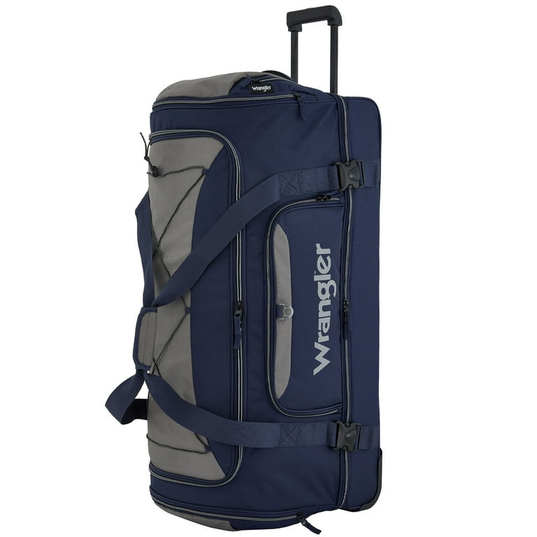 Wrangler Jumbo 36" Rolling Duffel, Navy photo 3