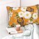 thumbnail image 4 of Fotbe White Floral and Butterflies Funda de Almohada Decorativa Estilo Occidental, Lujo en Algodón, Fundas para Almohadas King, Cojín Estampado para Decoración del Hogar-14"x20", 4 of 6