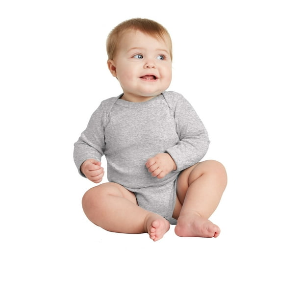 Body de manga larga para bebé Rabbit Skins™ Infant. RS4411 pieles de conejo RS4411