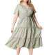 thumbnail image 5 of Vestido Corto de Verano con Cuello en V de Tamaño Sobredimensionado, Vestido de Verano Casual Suelto Y de Moda, 5 of 6