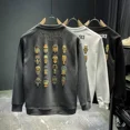 thumbnail image 2 of Sudaderas para hombre, estampado gráfico, corte ajustado, color negro, ropa para hombre, sin capucha, jersey de moda Harajuku, divertidas, cálidas ofertas de bienvenida, 2 of 5