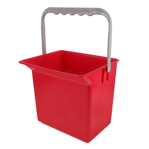 GAXIRE Red Plastic Utility Bucket with Spout and Handle for Car Trash and Home Cleaning 2.5 Gallon