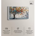 thumbnail image 2 of Tree of Fluttering Colors Canvas Colorful Tree Art by Art Remedy, White Frame, 54" x 36", 2 of 7