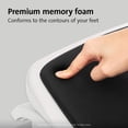 thumbnail image 3 of Reposapiés Kensington Smartfit Comfort de espuma viscoelástica blanco/negro, 3 of 7