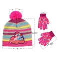 thumbnail image 3 of Hasbro Girls winter Beanie Hat and Gloves Set, Age 4-14, 3 of 3
