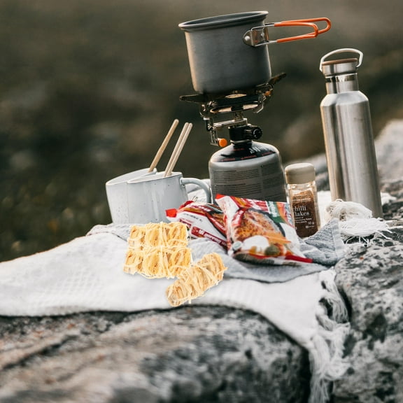 HOMEMAXS Portable Outdoor Fire Starters for Camping with Wood and Wax Material Perfect for BBQ Fireplaces and Survival 8pcs