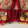 thumbnail image 4 of Minnieouse Conjunto de sujetador, lencería Sexy, ligas, medias lavables de encaje sin costuras, ropa interior de mujer, tira corta, accesorio para citas Ropa interior Rojo s Minnieouse AP018397-04, 4 of 6