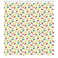 thumbnail image 3 of Ambesonne Peppers Shower Curtain, Chili Pepper Pattern Vegan, 69"Wx84"L, Multicolor, 3 of 3