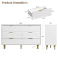 thumbnail image 2 of Danolapsi Fluted Dresser for Bedroom with 3 Drawers, Wooden Chest of Drawers with Metal Handle & Feet, Black Dresser for Living Room, Hallway, Bedroom, 2 of 6