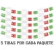 thumbnail image 1 of Papel Picado Revolucion Mexicana | Guirnaldas | Enramado | 5 tiras de 5 metros | diseño 20 de Noviembre verde, blanco y rojo con colores vibrantes | decoración de papel picado (Plastico), 1 of 6