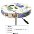 thumbnail image 4 of Round Bar Stool Seat Covers, Vintage Flower Elastic Round Chair Cover Stool Seat Slipcover Bar Stool Cushions Round Pad for 12-14 inch, 4 of 7