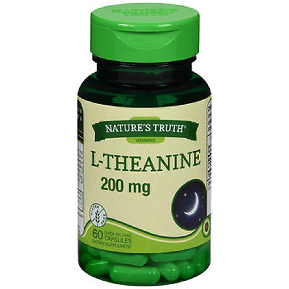 Nature's Truth LTheanine 200 mg Dietary Supplement Capsules 60 ct