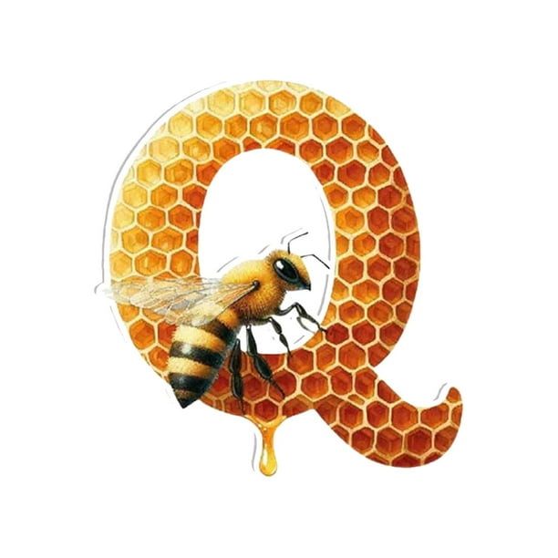 Great promotion! Acrylic 26 Letters Bee Pendant Home Acrylic Letter Honeycomb Bee Decorative Pendant