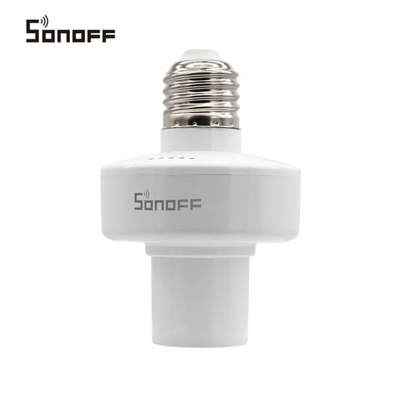 Slampher E27 Wireless LED Bulb Holder Smart 433MHz RF & WiFi Light Screw Bulb Wifi Lamp Socket RF Remote Control Timing Work with Smart Home Nest