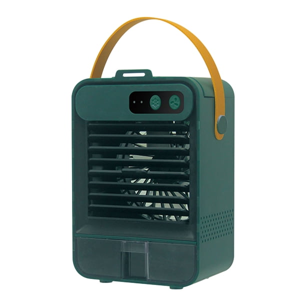 Mini enfriador de aire portátil con humidificador y purificador | Ventilador de escritorio recargable por USB para oficina, dormitorio y viajes | Ventilador personal con gran tanque de agua y