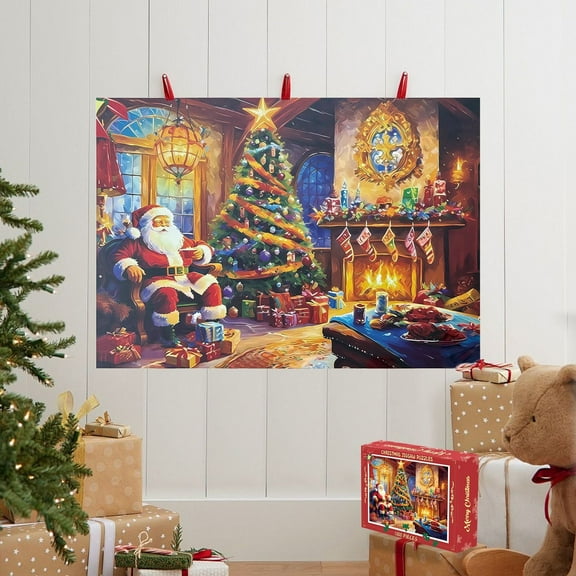Gcvizuso Christmas Calendar, Advent Calendars, Christmas Advent Calendar 1000 Piece Christmas Puzzle