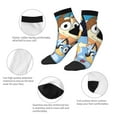 thumbnail image 5 of Silaia Bluey Print Adult Socks,Ankle Athletic Running Socks,Cushioned Breathable Low Cut Sports Tab Socks for Men and Women,Moisture-Wicking Crew Socks, 5 of 7