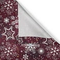 thumbnail image 6 of Ambesonne Winter Grommet Curtain, Flakes Colorful, 50" x 63", Maroon White Multicolor, 6 of 6